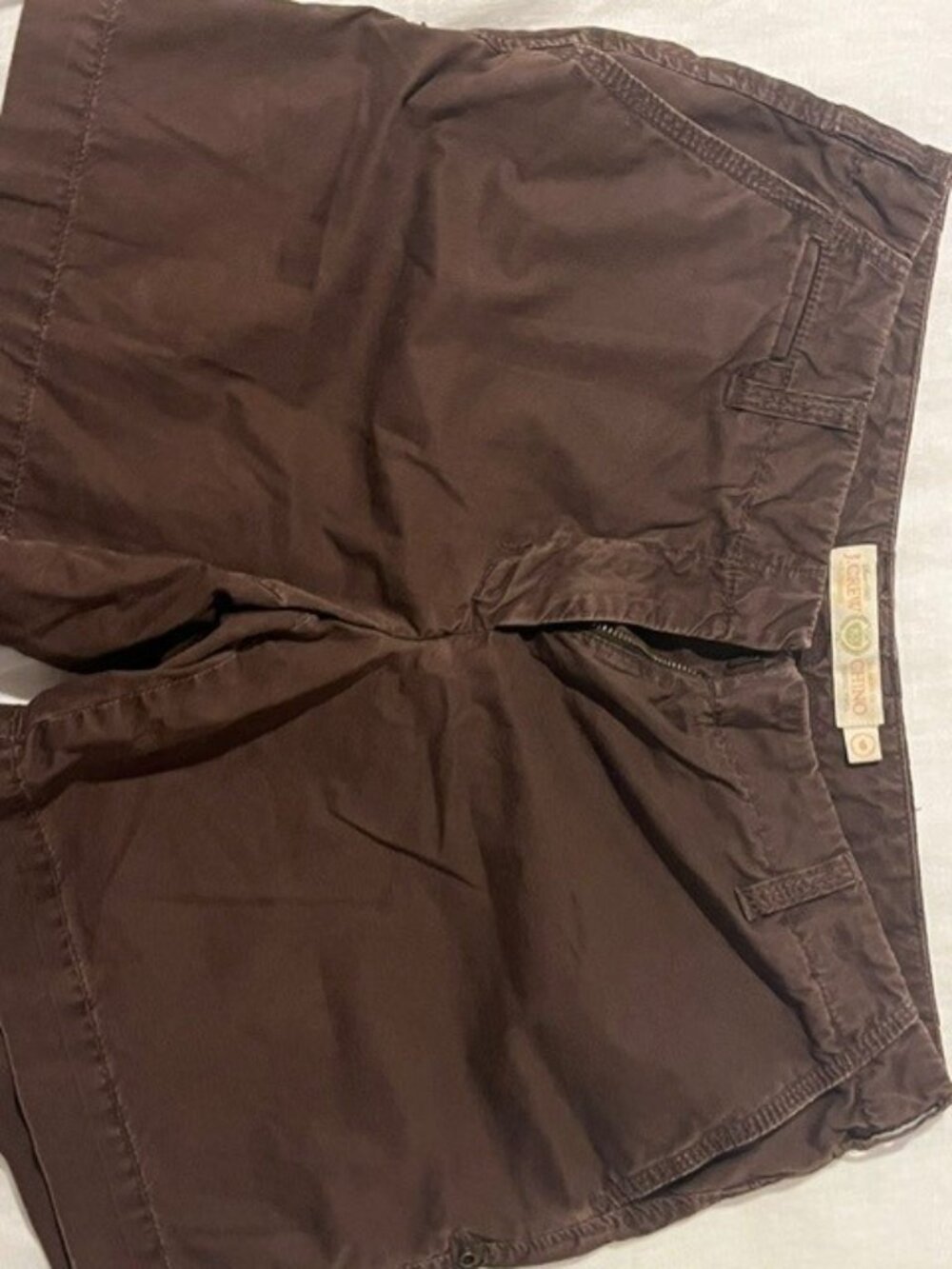 JCrew brown chino shorts, size 6